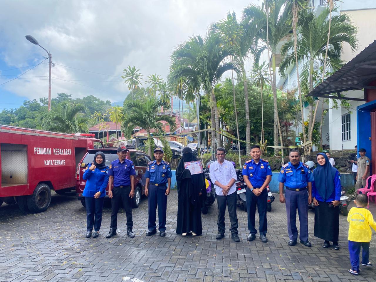 Kunjungan Edukatif  PAUD dan TK Ke DAMKAR Kota Ternate, Gratis dan Penuh Manfaat